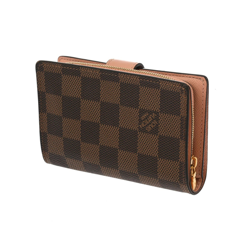 Louis Vuitton Wallet Juliette Portefeuille Brown fold Damier Bi Canvas Brown